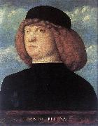 BELLINI, Giovanni, Portrait of a Young Man xob
